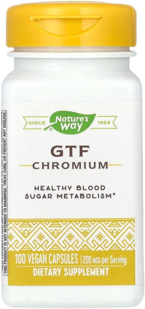 Nature's Way - Gtf Chromium, 200 mcg, 100 capsules