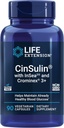 Life Extension CinSulin® with InSea2® and Crominex® 3+, shilajit, amla Fruit, Cinnamon, Brown Seaweed, Supports Healthy Metabolism and Satiety, Gluten-Free, Non-GMO, Vegetarian, 90 Capsules