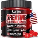 Creatine Monohydrate Gummies for Men & Women, Sugar Free Vegan Creatine Gummies 5g for Muscle Strength, Energy Boost, Pre Workout Supplements, Boost Focus & Endurance（120 Count）- Mixed Berry
