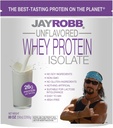 Jay Robb Whey Isolate Protein Powder, Low Carb, Keto, Vegetarian, Gluten Free, Lactose Free, No Sugar Added, No Fat, No Soy, Nothing Artificial, Non-GMO, Best-Tasting (5 Pound, Unflavored)