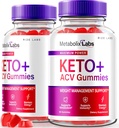 rize labs - - Metabolix Labs Keto Plus ACV Gummies - Weight Management Support Apple Cider Vinegar Supplement (120 Gummies)