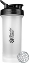 BlenderBottle Classic V2 Shaker Bottle Perfect for Protein Shakes and Pre Workout, 45-Ounce, Clear/Black