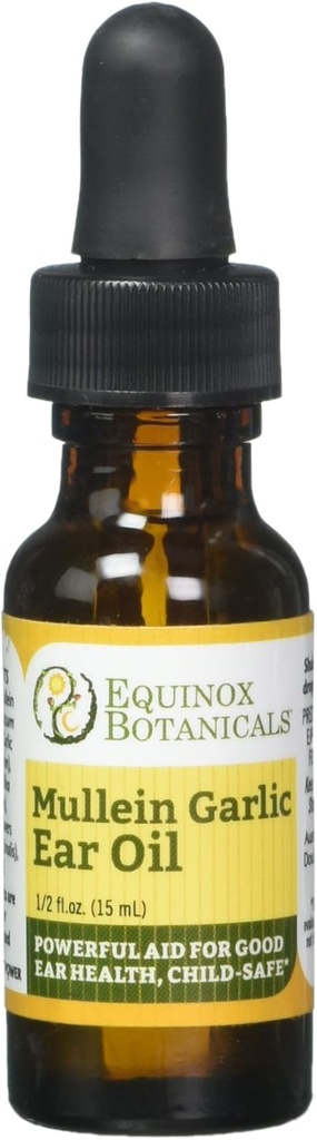 Equinox Botanicals Mullein Garlic Ear Oil .5 oz