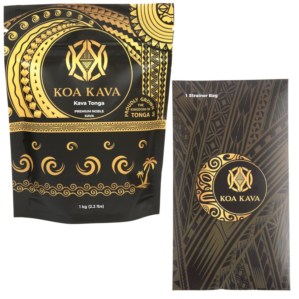 1 Kg Kava Tonga plus Strainer Bundle