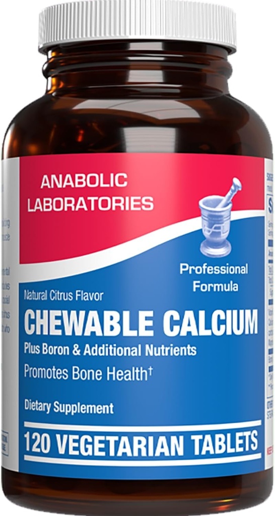Chewable Calcium Supplement for Women - Clinical Bone Supplement with Chewable Calcium with Vitamin D Magnesium and Boron Complex for Bone Health & Strength Support - Made in The USA - 30 Servings