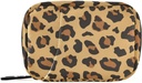 Leopard Print Pill Box 7 Day Pill Case Travel Pill Organizer Bag with Zipper Portable Weekly Vitamin Medicine Supplement Holder Pouch Bag