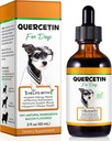 Quercetin for Dogs, Dog Quercetin Liquid Drops, Dog Quercetin Herbal Supplement Support Allergy Relief,Cellular Health, Immune Boost, Antioxidant -60 ml