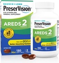 PreserVision AREDS 2 Eye Vitamins, #1 Eye Doctor Recommended Brand, Lutein and Zeaxanthin Supplement with Vitamin C, Vitamin E,Zinc, and Copper, 130 Softgels (Minigels)