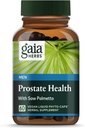 Gaia Herbs Prostate Health - Supports Prostate Health and Function for Men - with Saw Palmetto, Green Tea, Nettle Root, and White Sage* - 60 Vegan Liquid Phyto-Capsules (20-Day Supply)