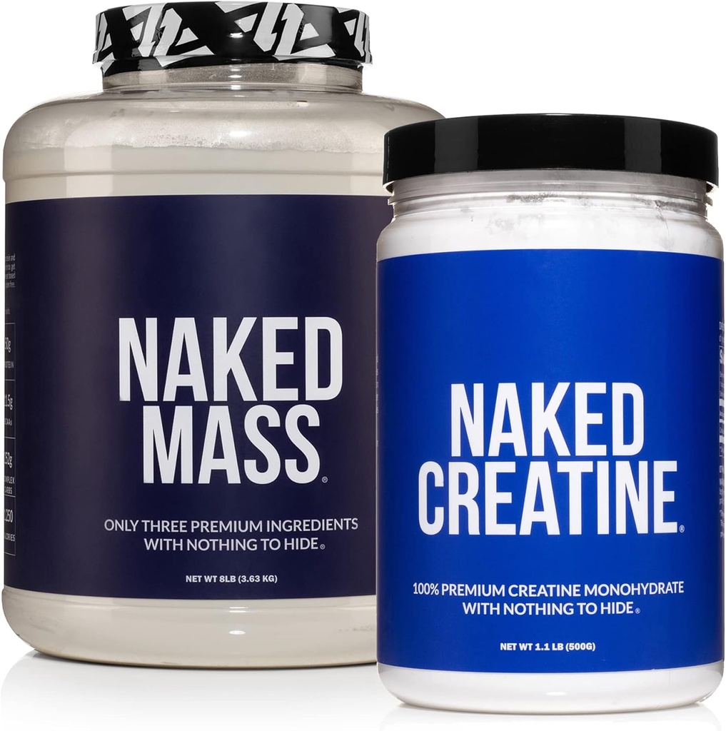 NAKED Muscle Growth Bundle: Unflavored Mass Creatine