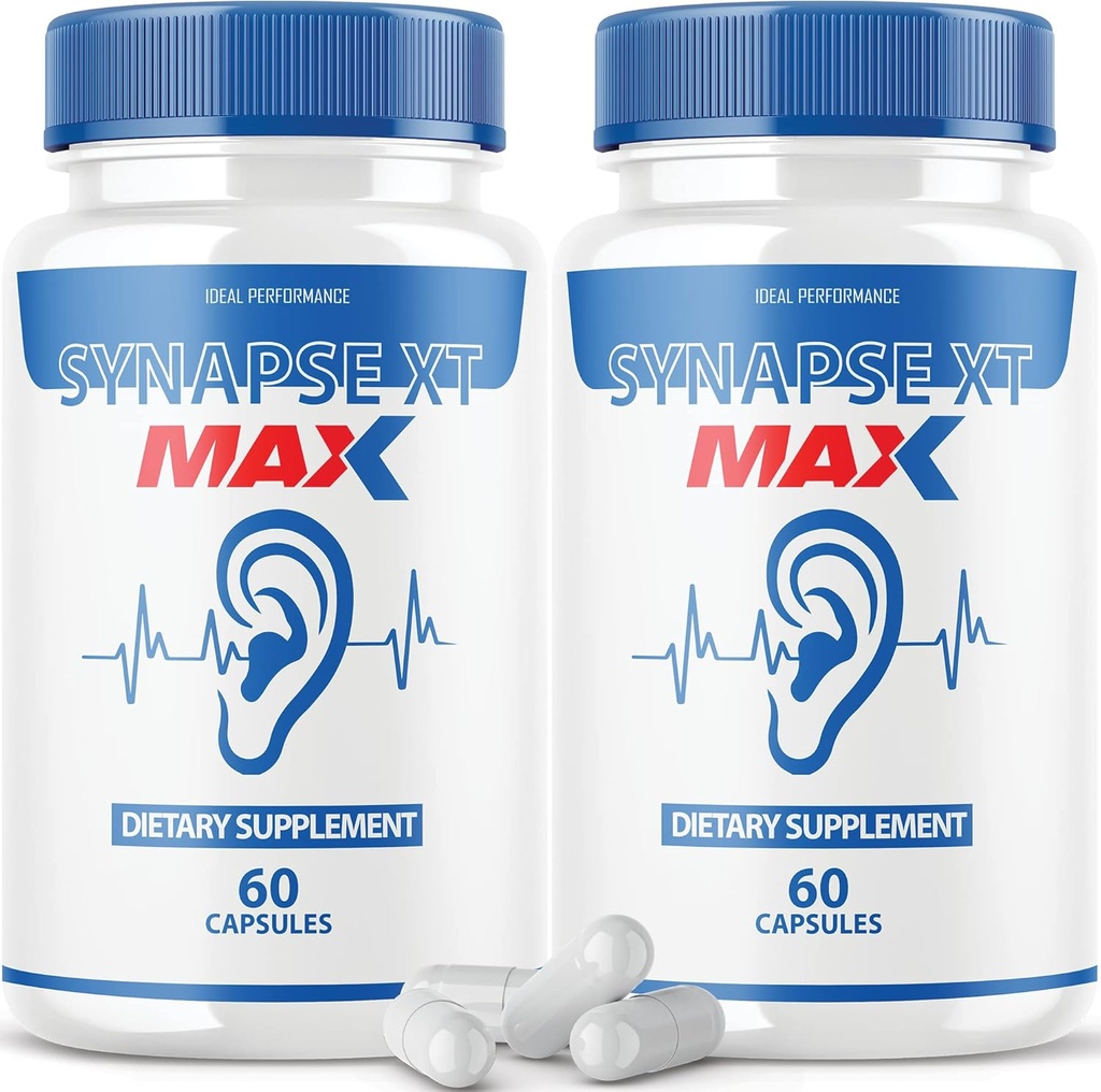 IDEAL PERFORMANCE (2 Pack) Synapse XT Max Tinnitus Supplement Pro Premium Relief Pills (120 Capsules)