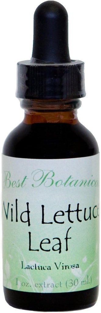 Best Botanicals Wild Lettuce Leaf Extract — Natural Sleep Aid, Supplement Natural Organic — 1 oz