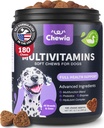 Dog Vitamins 15 in 1 - Dog Multivitamin Chews with MSM for Hip & Joint Health - Dog Supplement for Itchy Skin Relief - Multivitamin for Dogs Immune Support with Enzymes - Skin & Coat, Mobility Support