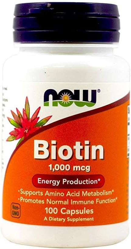 Now Foods, Biotin, 1000 mcg, 100 Capsules