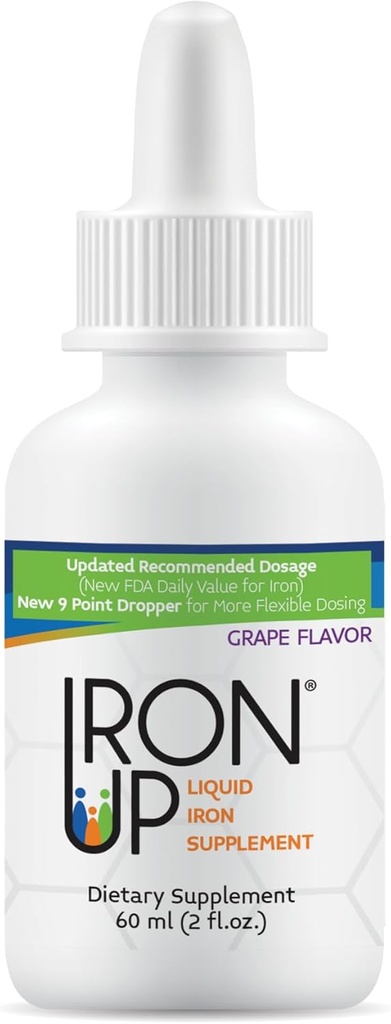 Iron Up, Liquid Iron Supplement, Grape Flavor, 2 fl oz (60 ml)