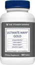 The Vitamin Shoppe Ultimate Man Multivitamin - High Potency Energy & Antioxidant Blend - Comprehensive Daily Multi-Mineral Supplement for Optimal Men’s Health - Gluten & Dairy Free (180 Tablets)