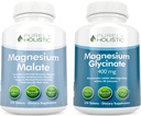 Magnesium Malate 400mg + Magnesium Glycinate 400mg - High Absorption & Highly Bioavailable Bundle - 270 + 270 Vegetarian Tablets