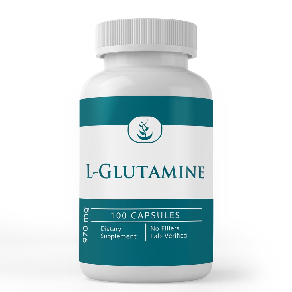 Pure Original Ingredients L-Glutamine Naturally Sourced Amino Acid, Non-GMO & Gluten-Free (100 Capsules)