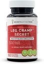 Leg Cramp Secret 60 Capsules, 500 mg, Original Quinine Formula, Cinchona Bark. Healthy Blood Circulation (60 Capsules)
