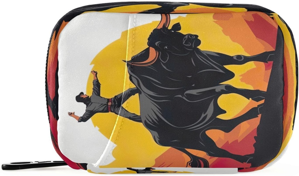 Matador Pill Organizer Case Portable Weekly Daily Pill Case Bag Organizer with Zipper for Supplements Medicine Travel Family Business