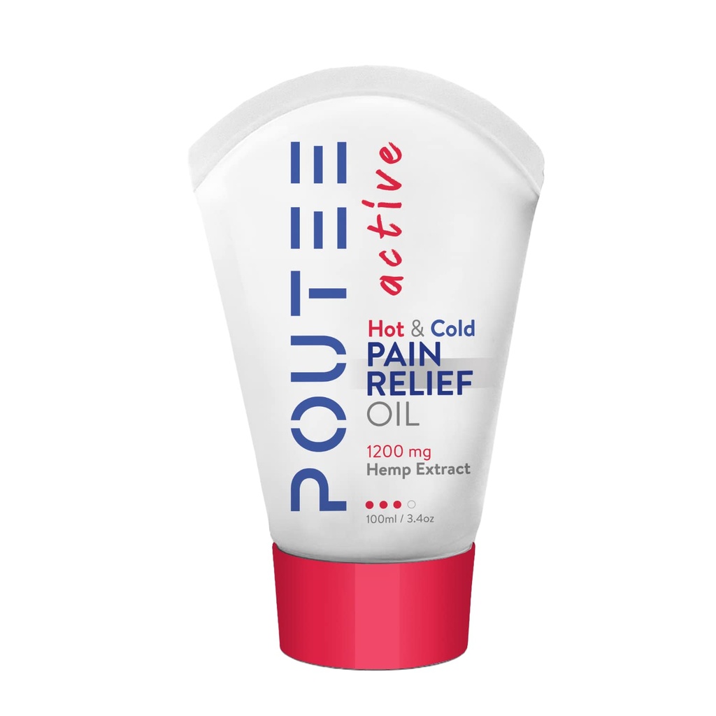 hot & Cold Oil (3.4oz) with menthol, camphor and Natural Hemp Oil Extract - Made in USA