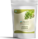 HERBAL HILLS Alfalfa Powder | 16 Oz (454 GMS) | Green Superfood Dried Whole Young Leaves