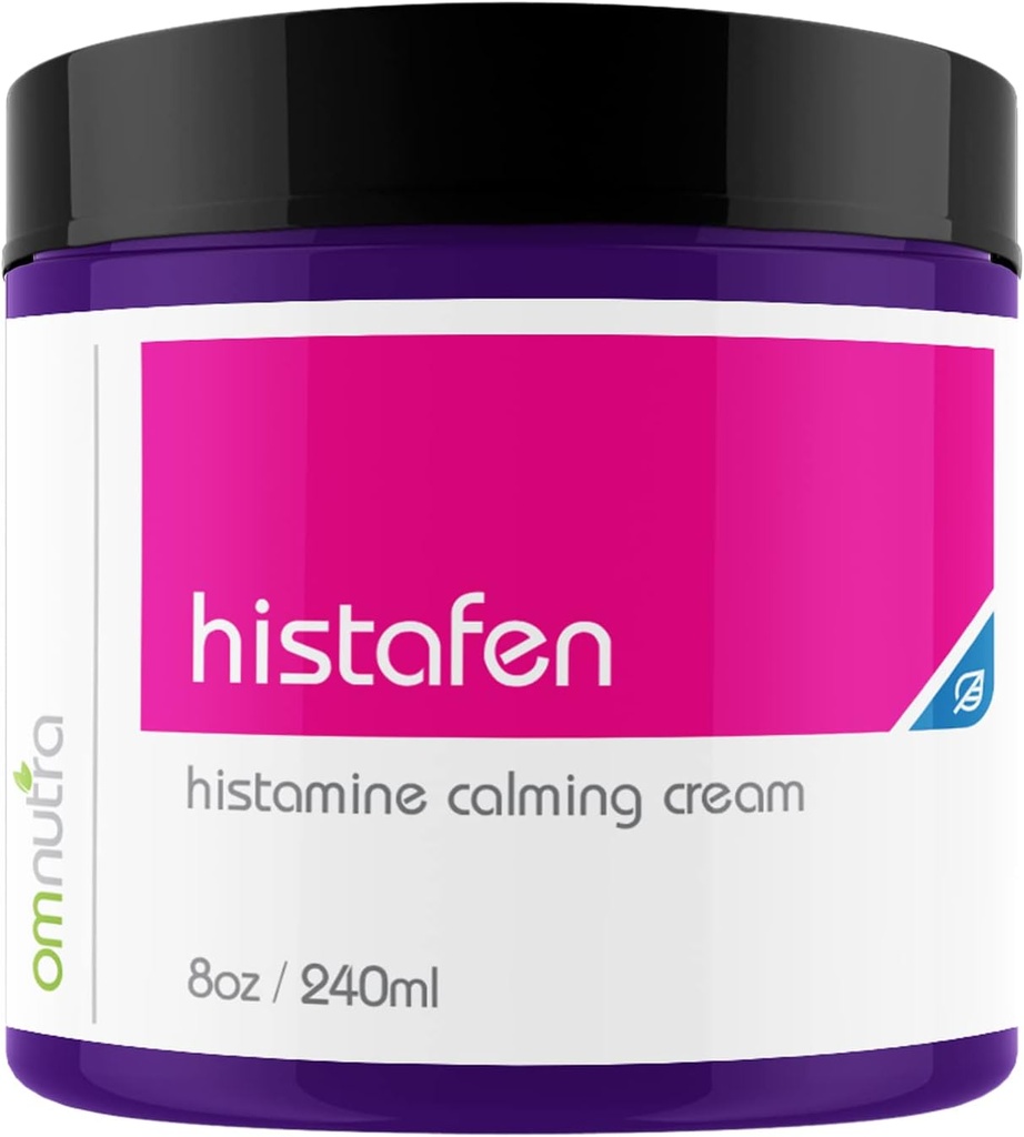 Histafen Antihistamine Itch Calming Cream - 8oz 240ml Anti Itch Cream Extra Strength Intensive Healing Lotion for Adults Kids with Low Diamine Oxidase Dao Enzyme Mast Cell Activating Syndrome
