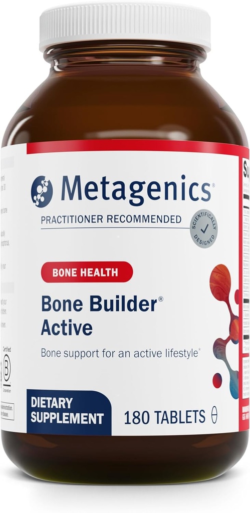Metagenics Bone Builder Active Multivitamin Tablet with with Calcium, Phosphorus, Magnesium and Vitamin D to Help Maintain Healthy Bone Density - 180 Servings