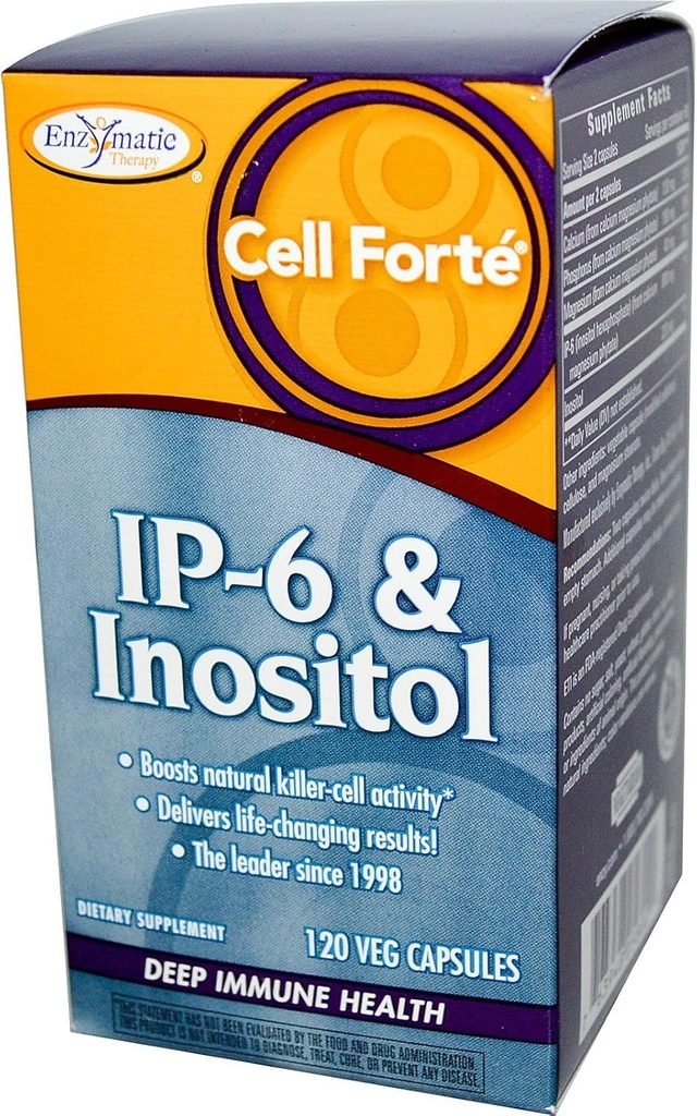 Enzymatic Therapy Cell Forte IP-6 Inositol 120 Veggie Caps