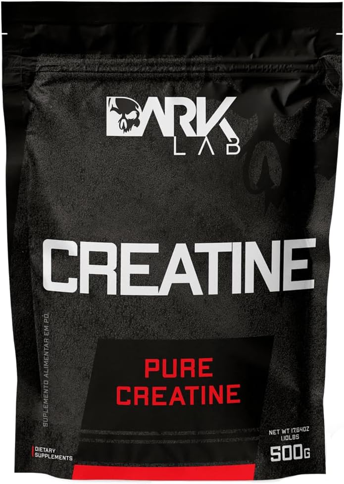 Dark Lab Creatine Monohydrate 166 Servings, 100% Pure Creatine 500g, Supplement for Muscle Building Support, Increased Strength, Energy and Improved Athletic Performance