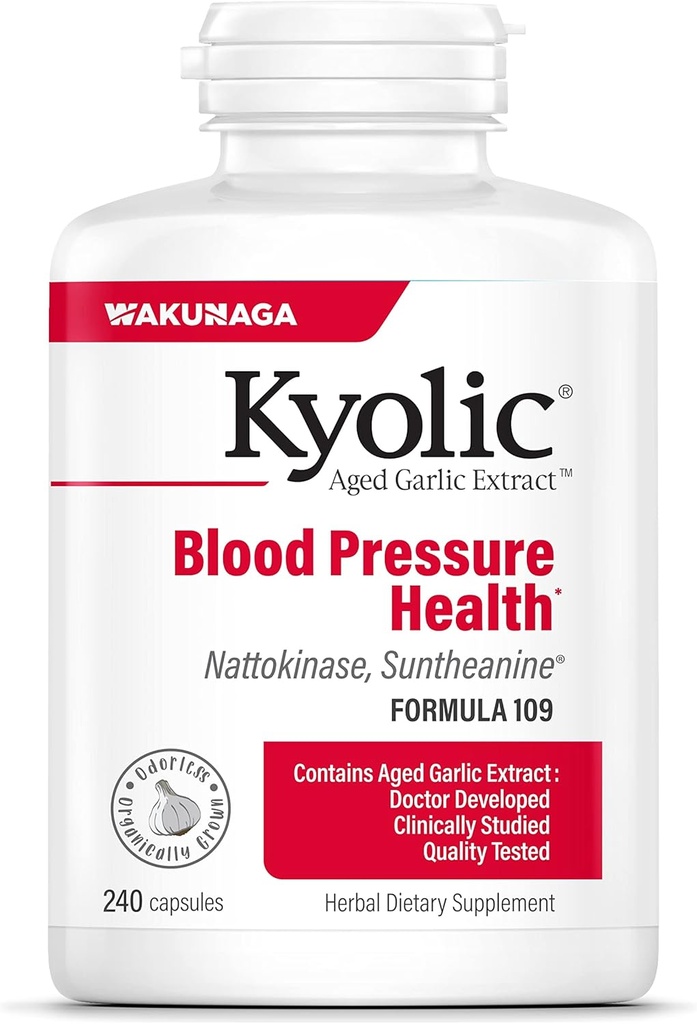 Kyolic Aged Garlic Extract Formula 109, Blood Pressure Health