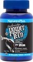 Natures Plus Power Teen for Him - 60 Chewable Tablets, Wild Berry - High-Potency Teenage Multivitamin - Sugar Free, Vegetarian, Gluten Free - 30 Servings