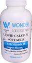 Wonder Laboratories Liquid Calcium Softgels | w/Vitamin D3 Super Potency