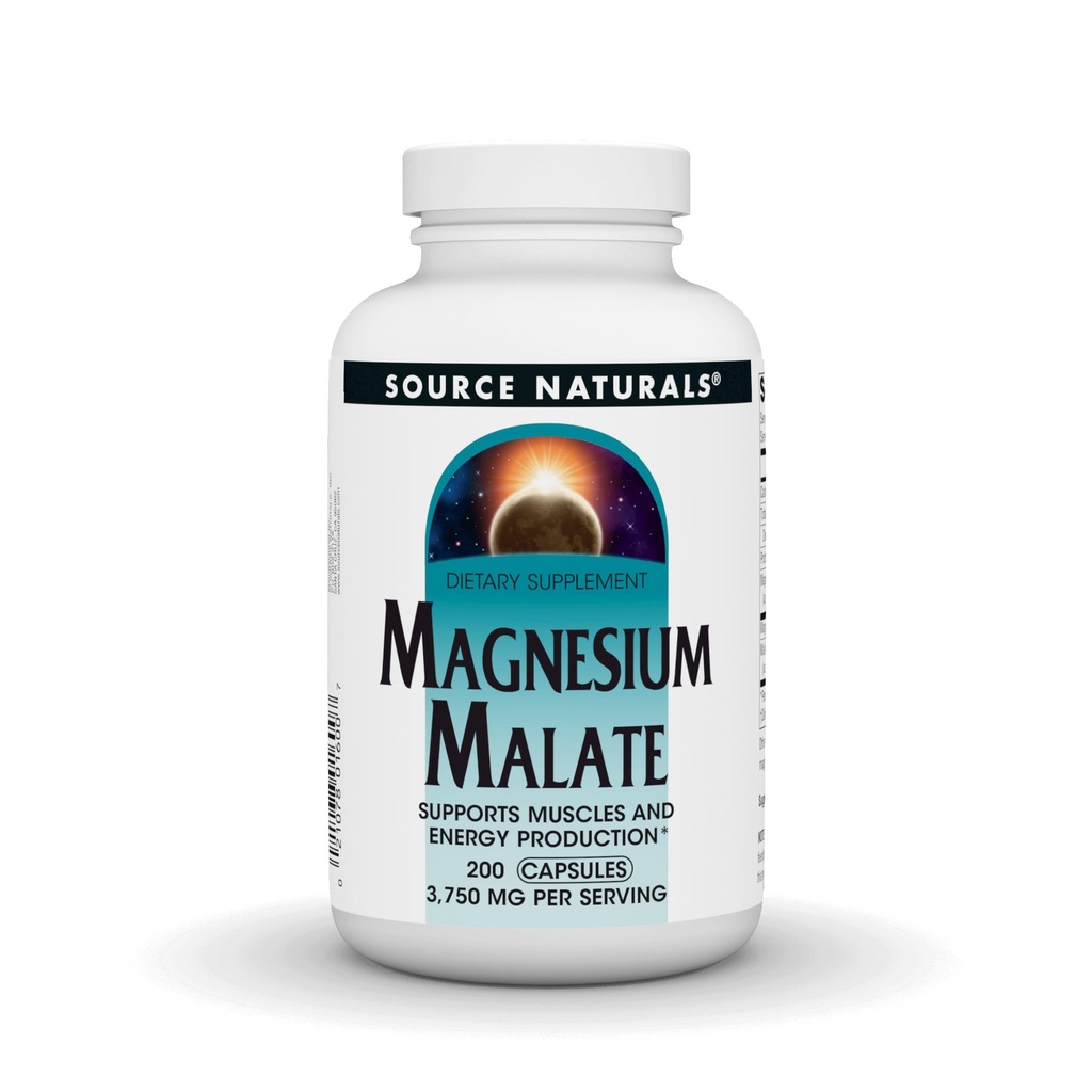 Source Naturals Magnesium Malate - 200 caps - 625 mg
