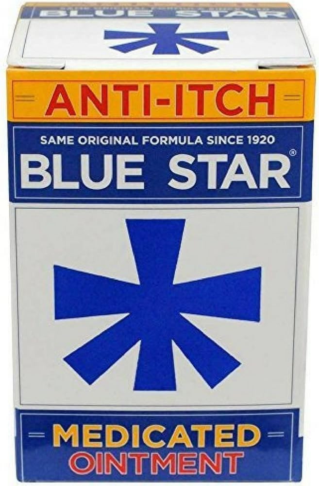 Blue Star Anti-Itch Medicated Ointment 2 oz ( Pack of 9)
