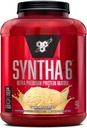 BSN SYNTHA-6 Whey Protein Powder, Micellar Casein, Milk Protein Isolate Powder, Vanilla Ice Cream, 5 Pounds, 48 Servings (Pack of 1) - Package May Vary