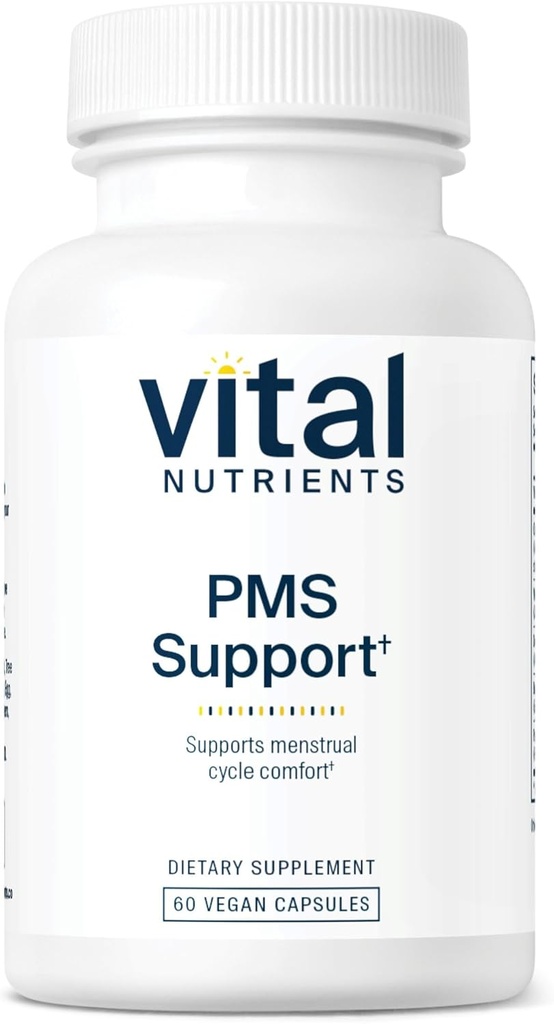 Vital Nutrients PMS Support - Vitex Berry & Passionflower Extract for Premenstrual Support & Hormone Balance* - Vitamin B6 PMS Supplements - Gluten, Dairy, Soy Free - Non-GMO - 60 Capsules