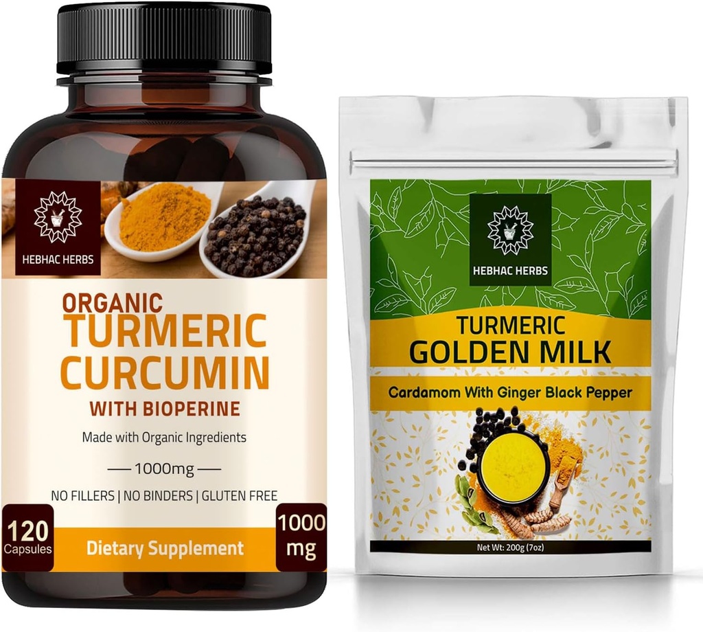 Turmeric Curcumin Capsules and Trumeric Golden Milk