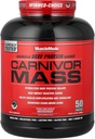 MuscleMeds Carnivor Mass Anabolic Beef Protein Gainer, Strawberry, 6 Pound
