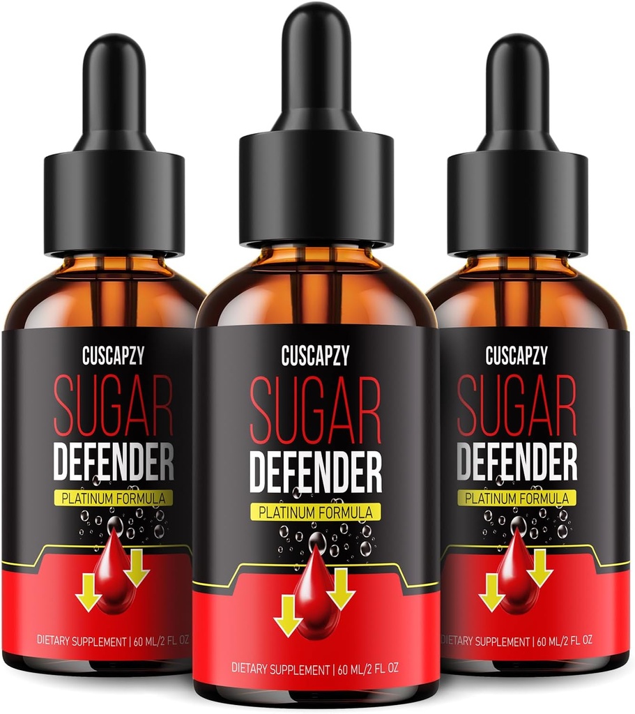 No Prescription Required, Sugar Defender Drops, Sugar Defender Liquid, Platinum Formula, Pack of 3