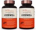 LiverWell Liver Cleanse, Rejuvenation, Metabolic Support - Liver Supplement for Liver Health w/Highly Bioavailable Milk Thistle Extract, N-Acetyl Cysteine, Alpha Lipoic Acid, Zinc, Selenium - 2 Pack