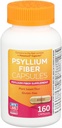 Rite Aid Psyllium Fiber Capsules, 160 Count, Psyllium Fiber Supplement, | Constipation Relief | 100% Natural Psyllium Husk Fiber | Helps Restore Regularity | Promotes Digestive Health