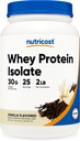 Nutricost Whey Protein Isolate Powder (Vanilla) 2LBS