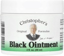Christopher's Original Formulas Black Drawing Ointment, Natural Herbal Drawing Salve Ointment, 2 oz