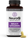 LifeSeasons NeuroQ Daily Essentials Multivitamin - Fortified Mental Performance & Overall Wellness - Improve Memory & Focus - B-Complex, Vitamin D, Folate, CoQ10, Pantothenic Acid & More - 60 Capsules