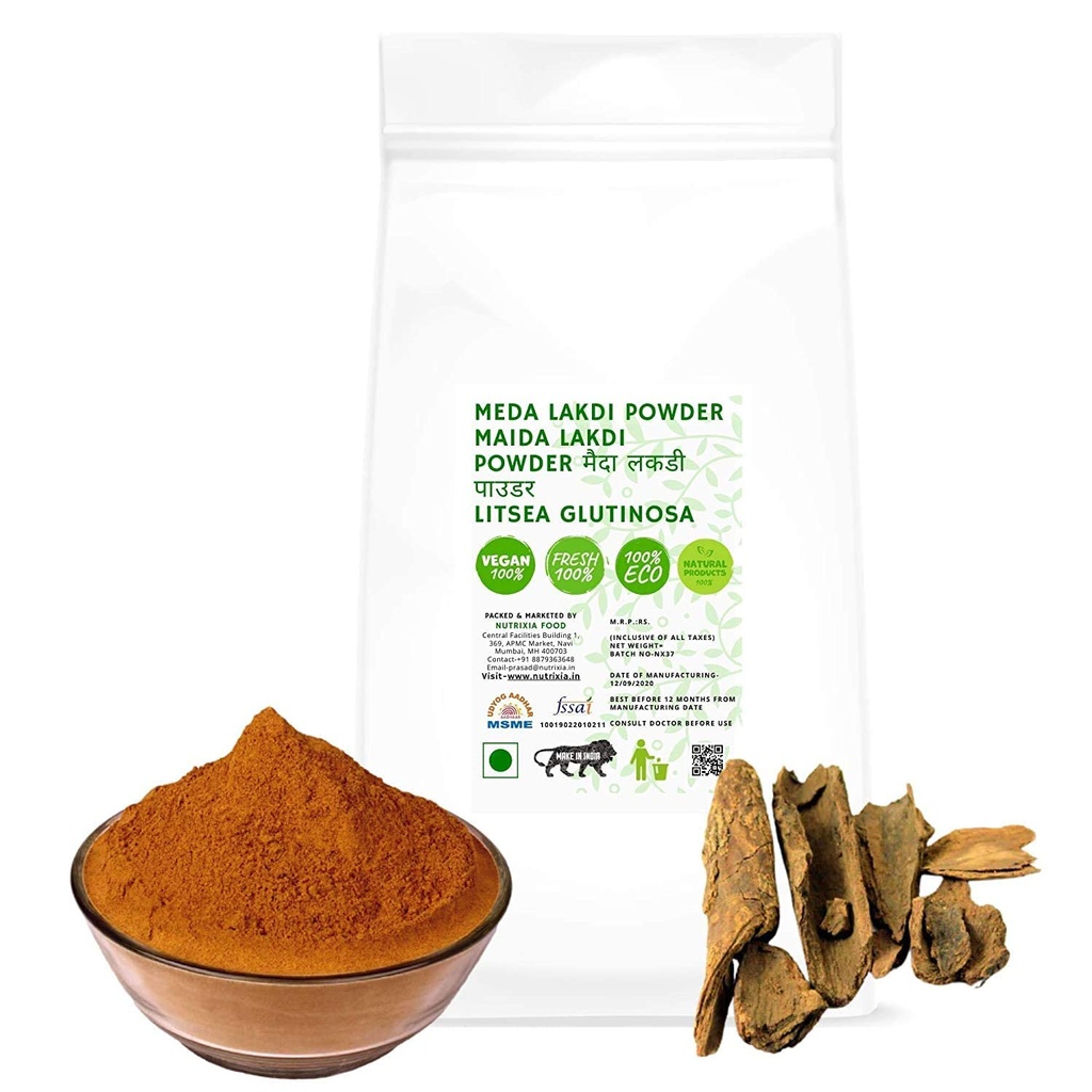 Nutranix Tna Meda Lakdi Powder-Maida Lakdi Powder-Maida Wood Powder-Litsea Glutinosa (100 Gms)