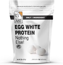 It's Just! - Egg White Protein Powder, Made in USA from Cage-Free Eggs, Dried Egg Whites (Unflavored, 8oz)