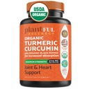Organic Turmeric Supplement with Black Pepper Highest Potency USDA Certified [Non-GMO Organic Curcumin 2115mg] Antioxidant Joint & Immune Support 120 Tablets