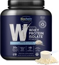 Biochem Whey Protein Isolate Powder - Vanilla Flavor, 20 Grams per Serving, Sourced from Grass Fed Cows, Non-GMO, Vegetarian, No Artificial Flavors or Sweeteners - Supports Muscle Mass & Performance