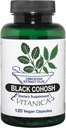 Vitanica Black Cohosh, Cimicifuga Extract Plus, Vegan, 120 Capsules